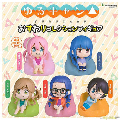 Yurucamp Capsule Osuwari Collection Figure